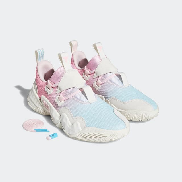 Image of the ICEE Cotton Candy colorway of the Adidas Trae Young 1